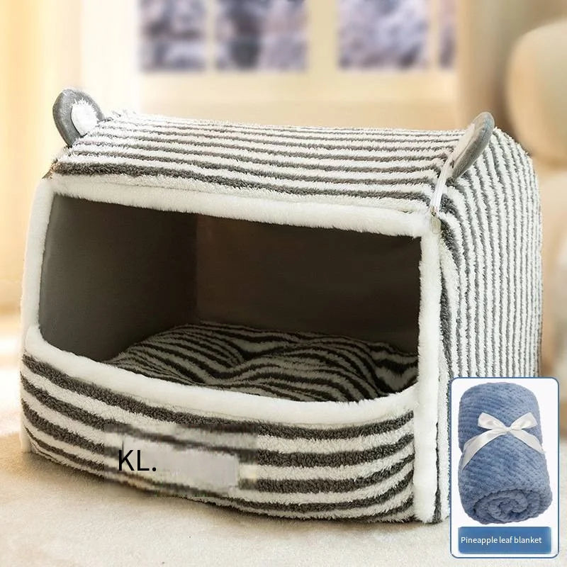 Quilted Drawer house pet bed