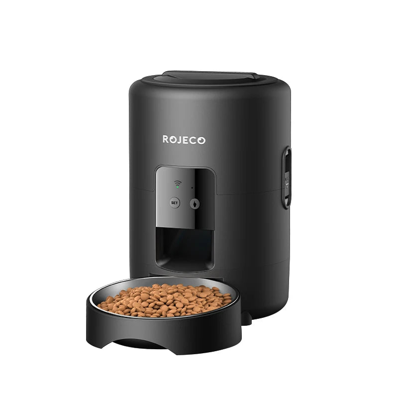 ROJECO 2L Automatic Pet Feeder Smart Cat Food Kibble Dispenser