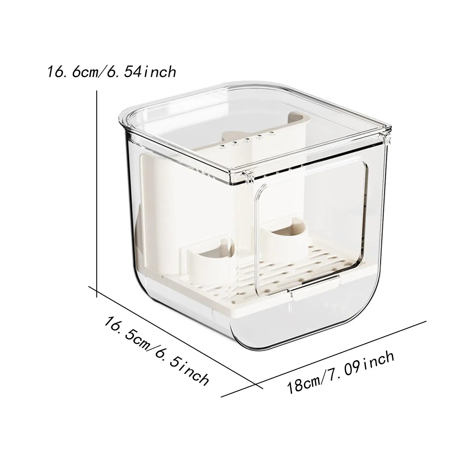 Acrylic Parrot Food Dispenser