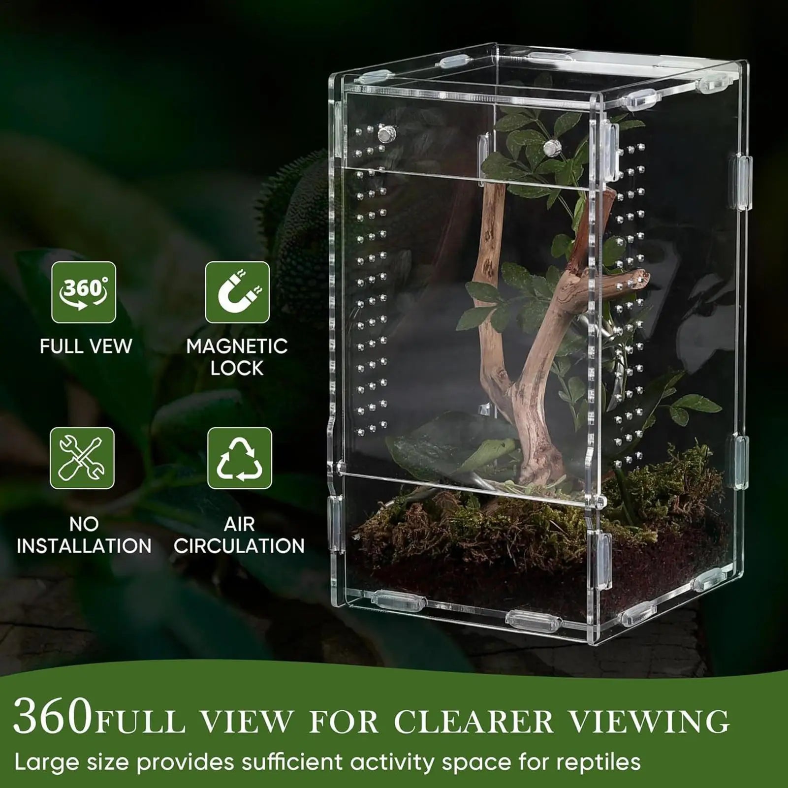Acrylic Reptile Enclosure for Insects