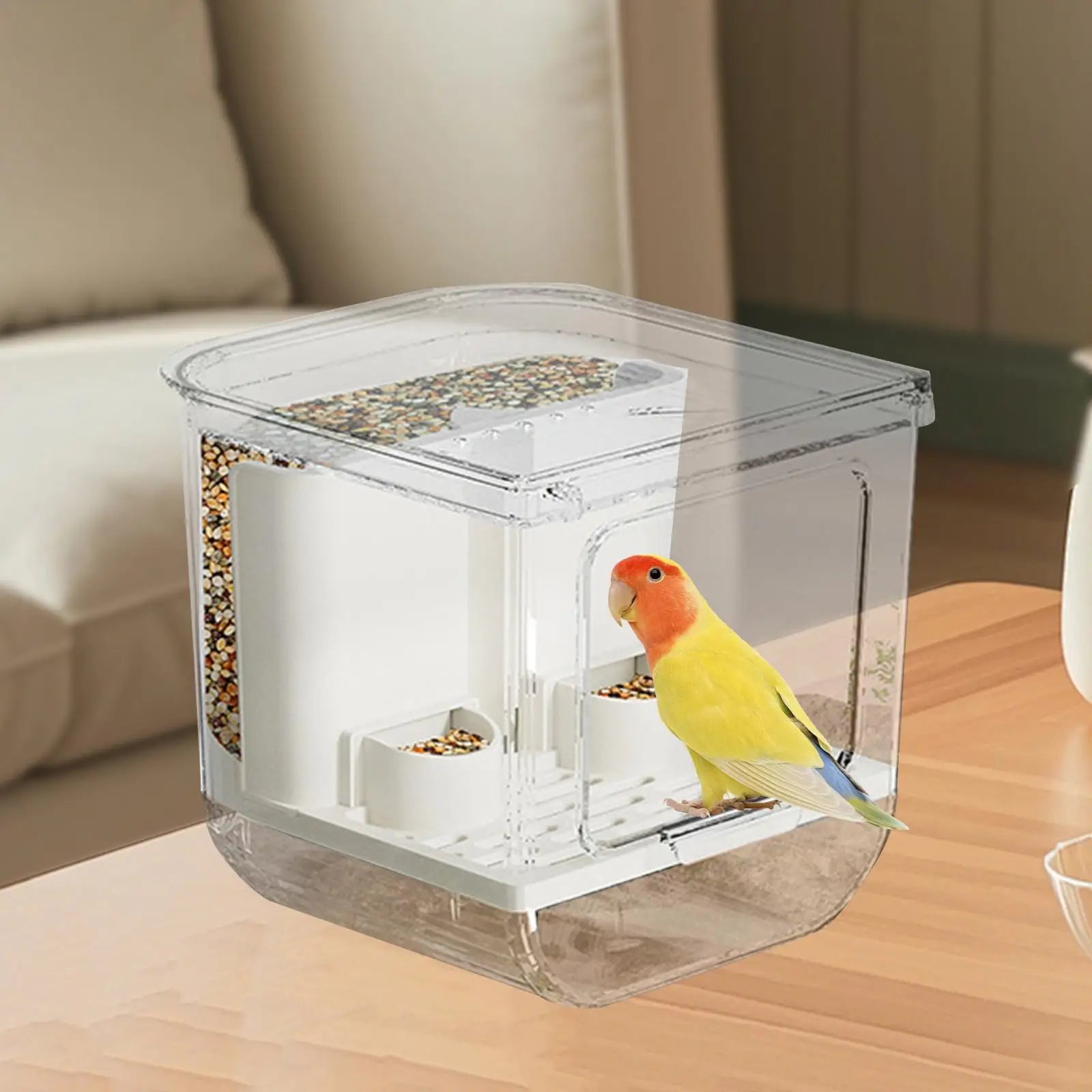 Acrylic Parrot Food Dispenser