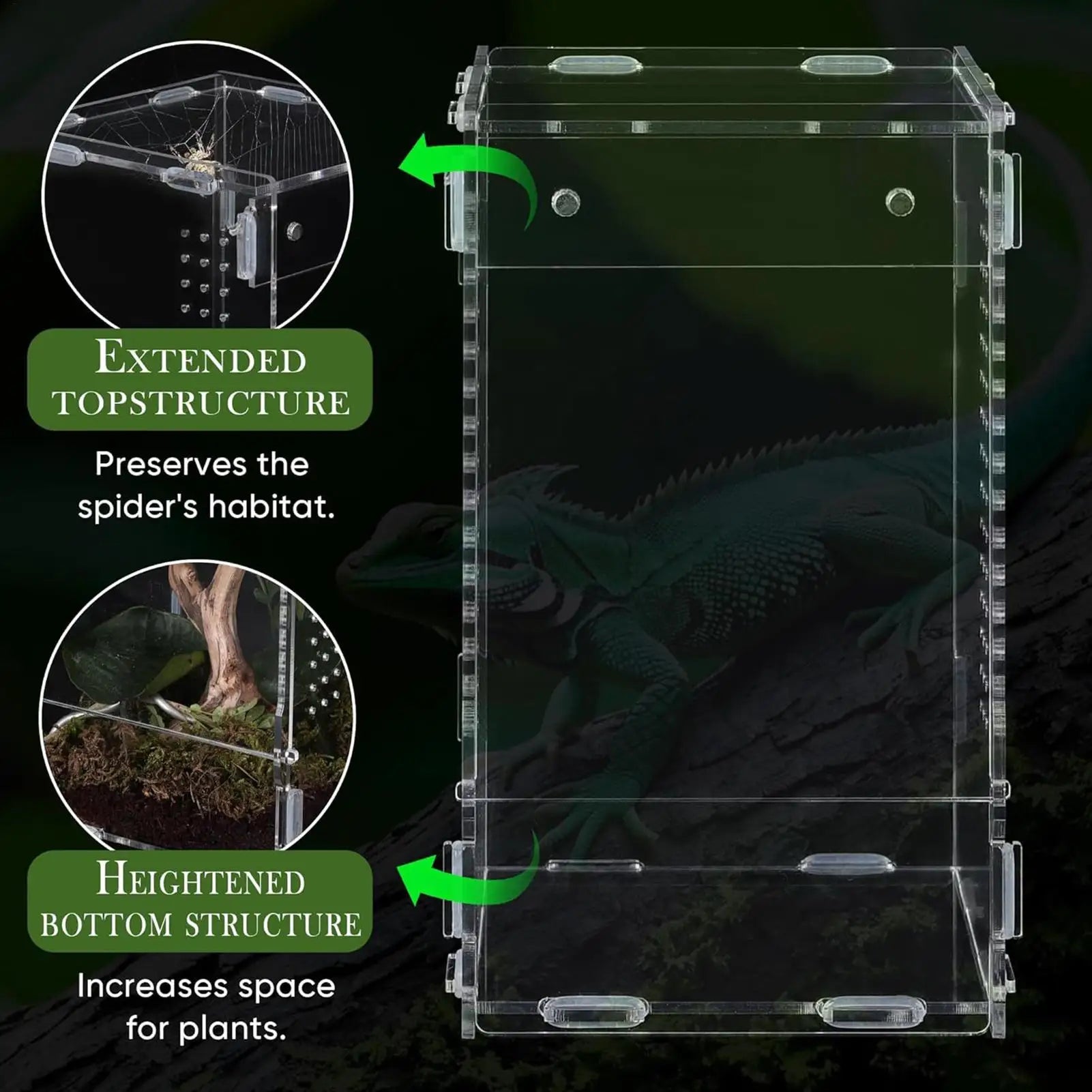 Acrylic Reptile Enclosure for Insects