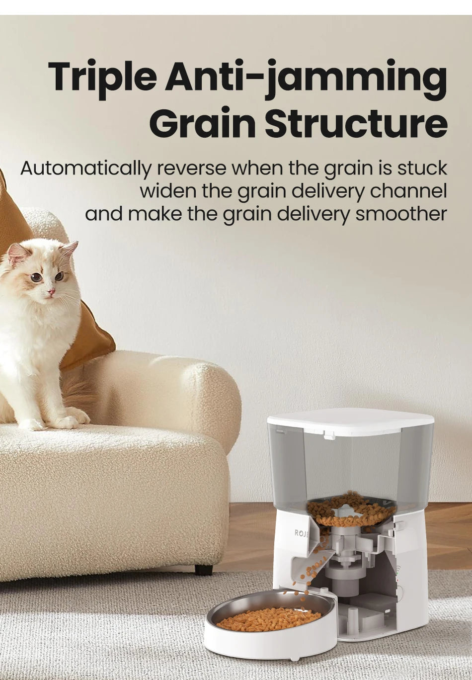 ROJECO 2L Automatic Cat Feeder