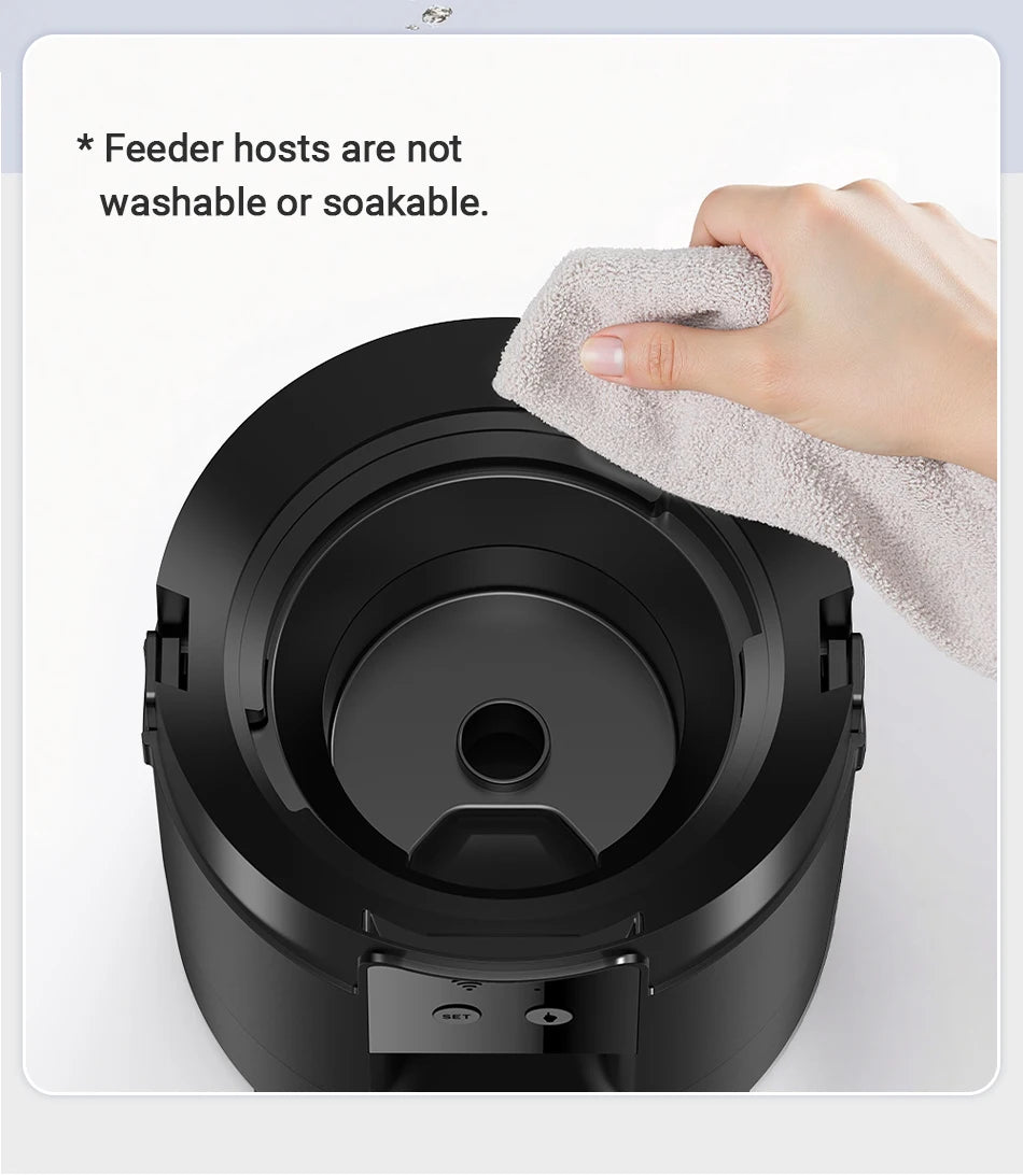 ROJECO 2L Automatic Pet Feeder Smart Cat Food Kibble Dispenser