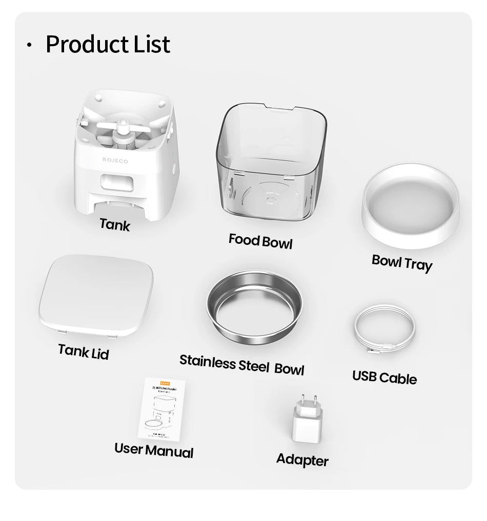 ROJECO 2L Automatic Cat Feeder