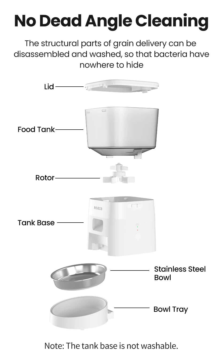 ROJECO 2L Automatic Cat Feeder