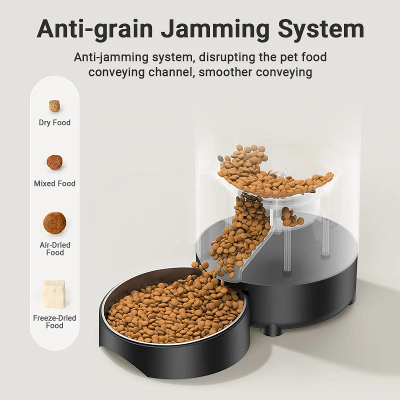ROJECO 2L Automatic Pet Feeder Smart Cat Food Kibble Dispenser